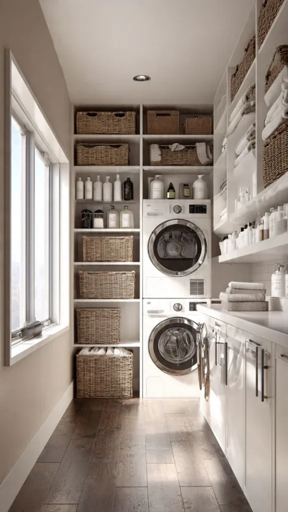 15 Laundry Room Ideas to Transform Your Space (Expert Interior Designer Guide) 2 15 Laundary Room Ideas Maximize Vertical Storage for Ultimate Space Efficiency