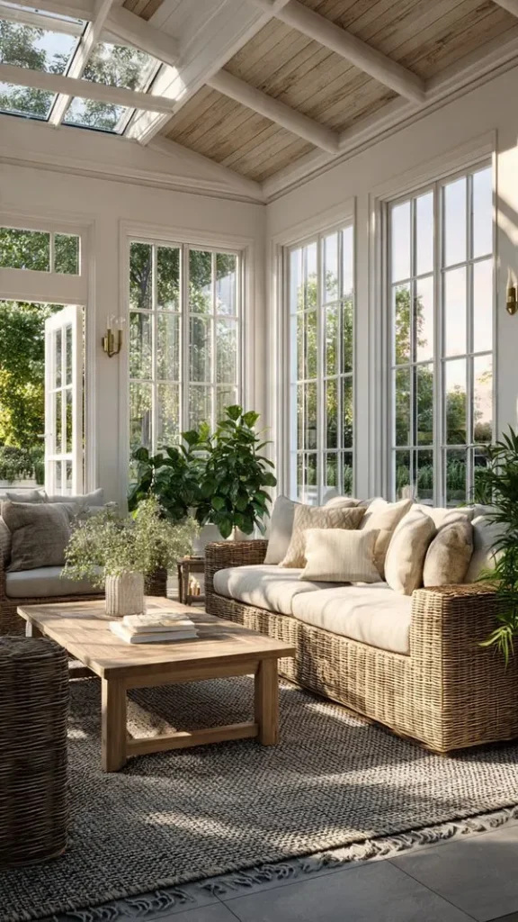 18 Sunroom Decorating Ideas: Transform Your Space into a Sunny Retreat 2 18 Sunroom Decorating Ideas :Comfort Meets Style