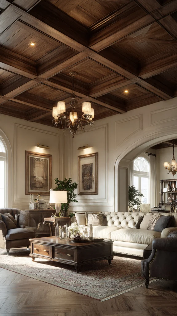Top 10 Coffered Ceiling Ideas: Modern Designs for Living Room, Kitchen & Bedroom 2 Coffered Ceiling Ideas, Classic Wooden Coffered Ceiling