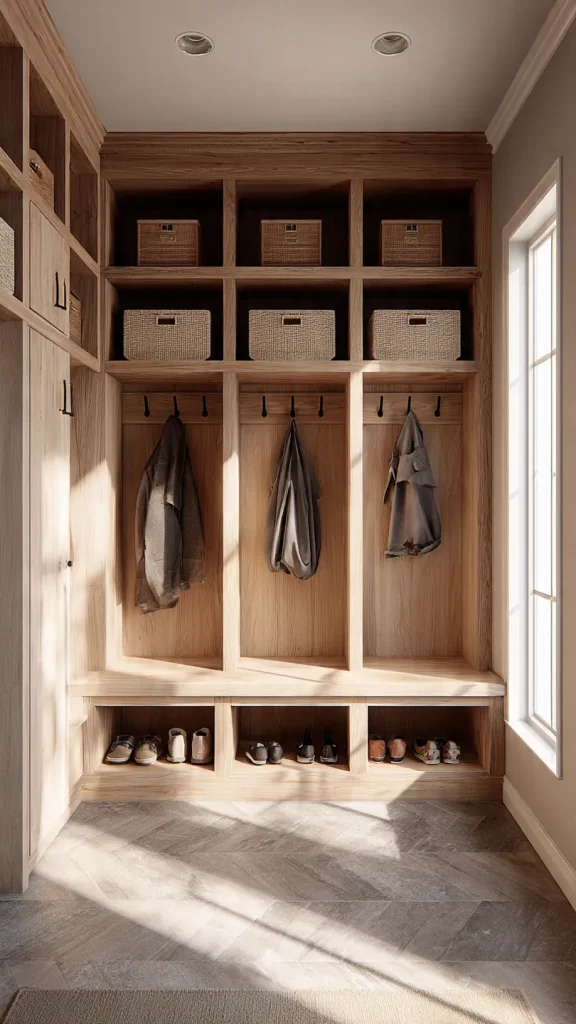 12 Mudroom Ideas Entryway: Stylish, Functional & Space-Saving Designs for Your Home 2 Built-In Lockers for Family Organization