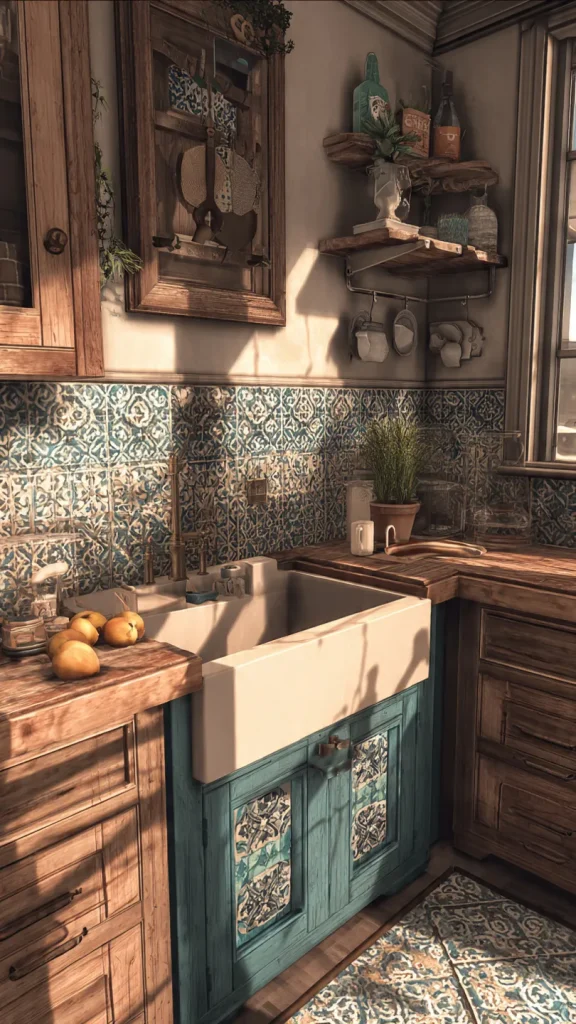 Top 10 Kitchen Backsplash Ideas for a Stylish and Modern Makeover 11 10. Patterned Ceramic Tiles – Bold and Beautiful Design Choice