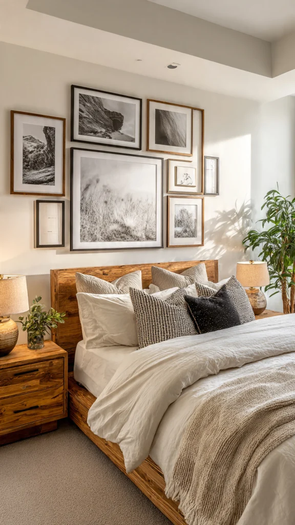 Top 12 Bedroom Inspirations Ideas for a Cozy & Modern Makeover 11 Artistic & Gallery Wall Bedroom Inspirations Ideas