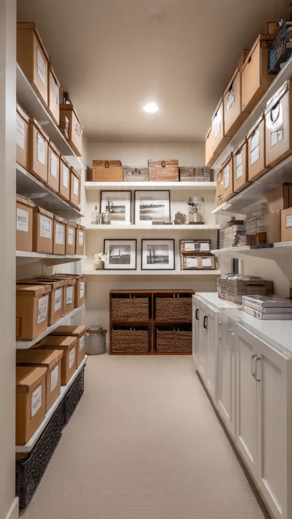 Top 10 Basement Ideas to Transform Your Space into Function, Style & Comfort 11 10. Smart Basement Storage & Organization Zone