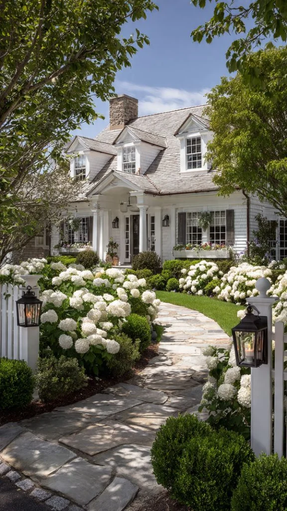 16 Cape Cod House Exterior: Timeless Designs, Colors & Curb Appeal Ideas 11 Cape Cod Exterior with Landscaping