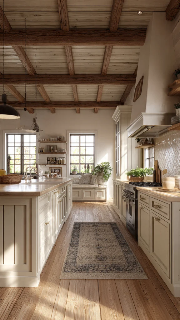 15 Farmhouse Kitchen Ideas: Stunning Designs, Colors & Makeover Tips 11 Farmhouse Kitchen Flooring Ideas