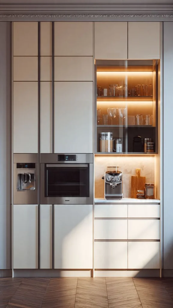 21+ Kitchen Cabinets Ideas: for Makeover, Colors, Organization & Color Combinations 12 11. Floating Cabinets for a Luxury Look