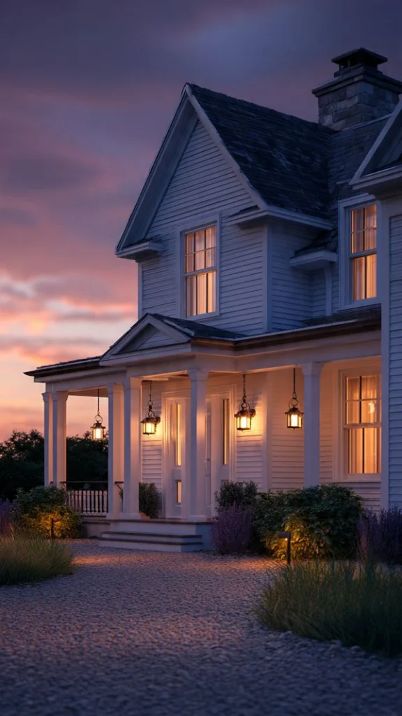 16 Cape Cod House Exterior: Timeless Designs, Colors & Curb Appeal Ideas 12 Cape Cod Exterior Lighting Ideas