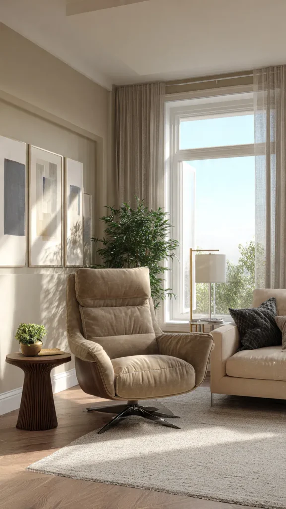 17 Living Room Furniture Ideas to Transform Your Space: Expert Interior Design Guide 13 Recliners or Lounge Chairs for Comfort