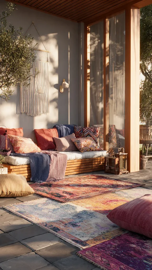 15 Outdoor Decor Backyard Ideas to Transform Your Space in 2026 12 Use Outdoor Rugs and Textiles