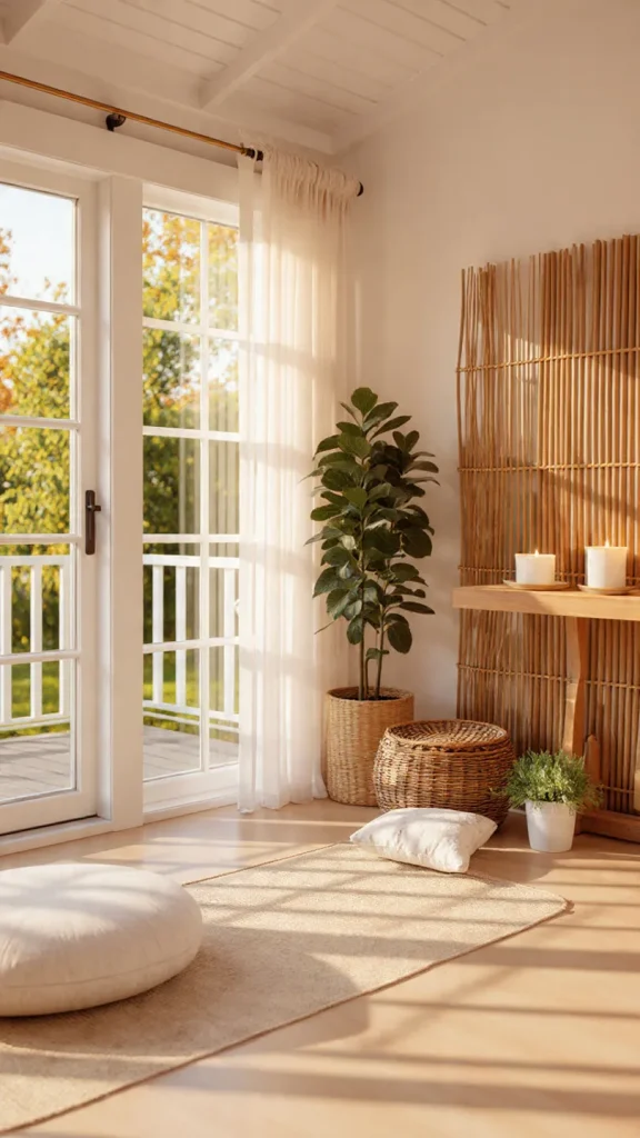 18 Sunroom Decorating Ideas: Transform Your Space into a Sunny Retreat 13 Create a Zen Meditation Space