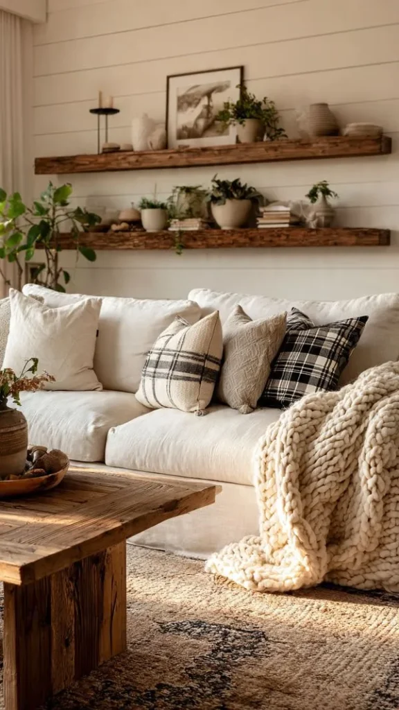 16 Farmhouse Living Room Ideas to Elevate Your Home (Expert Interior Designer Guide) 15 Wall Art and Farmhouse Décor
