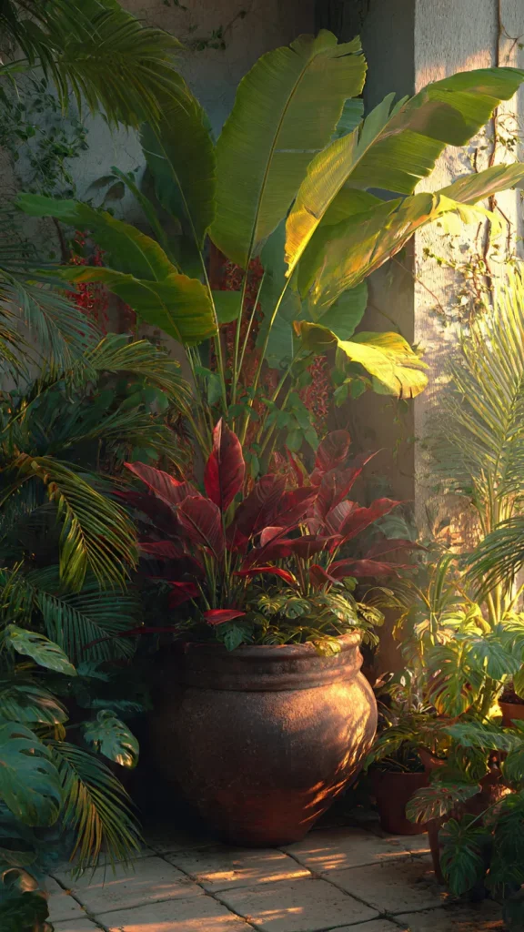 Top 19 Container Gardening Ideas: Transform Your Space with Style and Function 14 Tropical or Exotic Containers