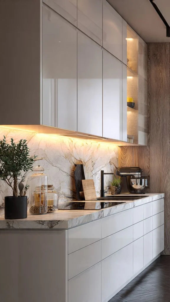 21+ Kitchen Cabinets Ideas: for Makeover, Colors, Organization & Color Combinations 15 14. Pastel Color Cabinets – Soft & Trendy