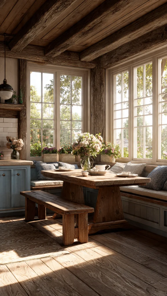 15 Farmhouse Kitchen Ideas: Stunning Designs, Colors & Makeover Tips 15 Cozy Farmhouse Breakfast Nooks