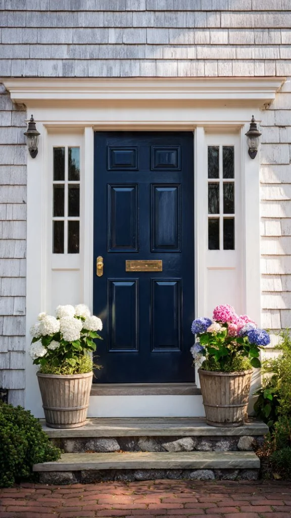16 Cape Cod House Exterior: Timeless Designs, Colors & Curb Appeal Ideas 16 Front Door Accent for Character