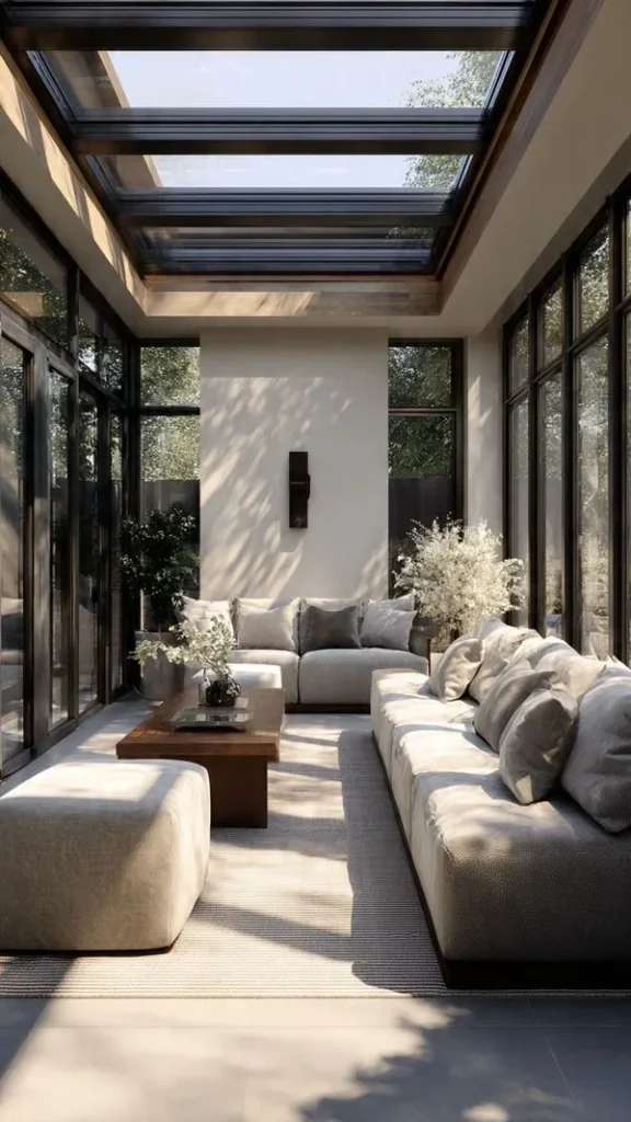 18 Sunroom Decorating Ideas: Transform Your Space into a Sunny Retreat 19 Mix Modern + Minimalist Elegance