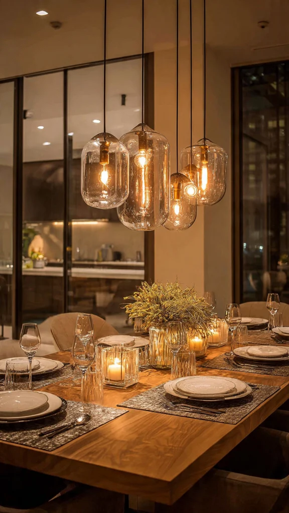 Dining Table Decor: 25+ Stylish Ideas to Transform Your Dining Space 20 Wall & Lighting Setups for Dining Decor