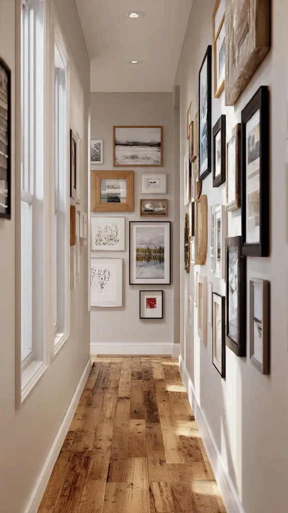 10 Hallway Decorating Ideas: You’ll Wish You Tried Earlier 3 10 Hallway Decorating Ideas: Gallery Wall