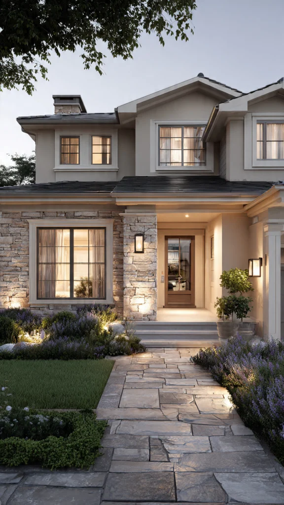 11 Exterior House Colors Ideas: Modern Combinations & Stylish Home Makeover Tips 3 2. Soft Beige and Cream – Warm & Welcoming