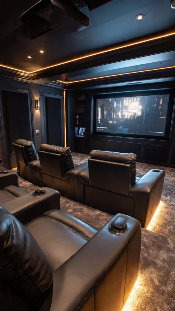 Top 10 Basement Ideas to Transform Your Space into Function, Style & Comfort 3 top 10 basement ideas: Home Theater Basement
