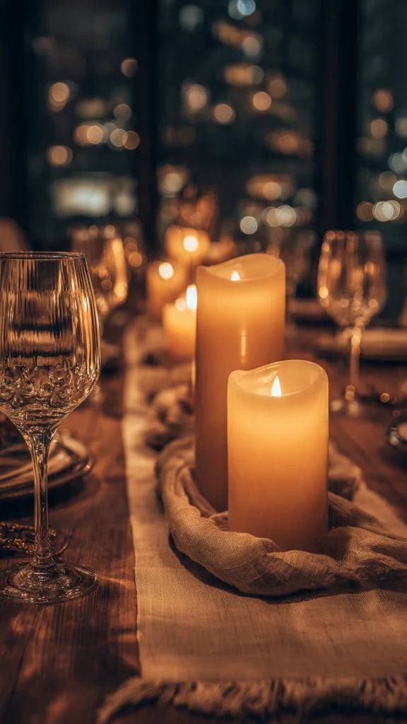 Dining Table Decor: 25+ Stylish Ideas to Transform Your Dining Space 3 Candlelight Elegance