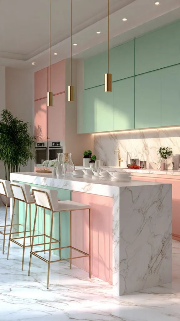 21+ Kitchen Cabinets Ideas: for Makeover, Colors, Organization & Color Combinations 21 20. Sliding Cabinet Doors