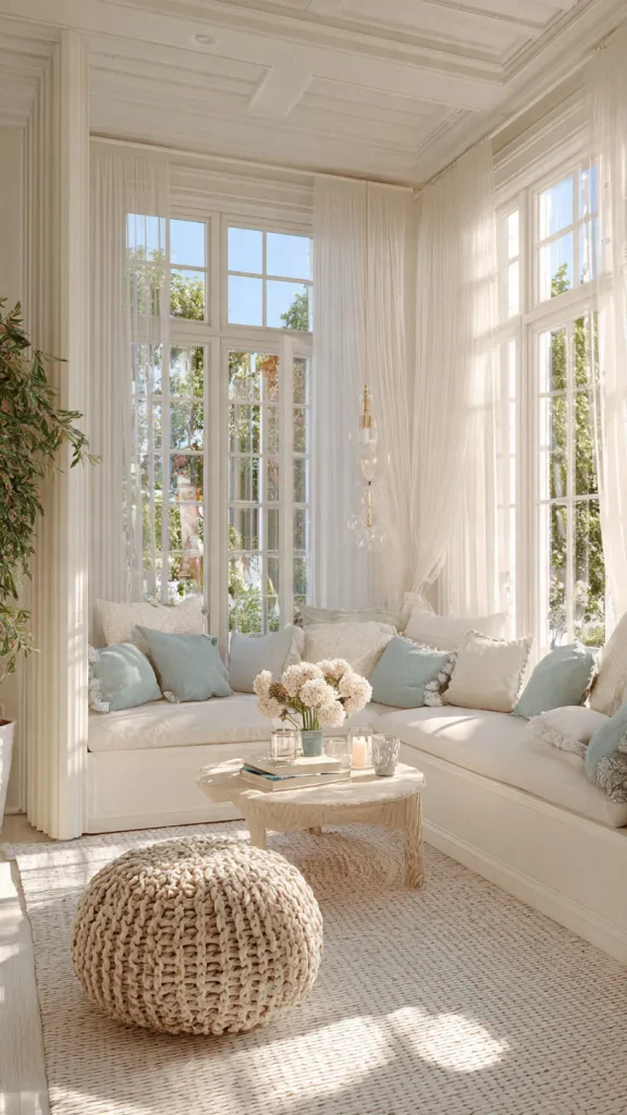 18 Sunroom Decorating Ideas: Transform Your Space into a Sunny Retreat 4 Light and Airy Color Schemes