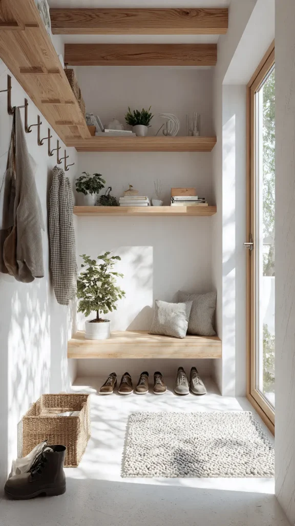 12 Mudroom Ideas Entryway: Stylish, Functional & Space-Saving Designs for Your Home 5 12 Mudroom Ideas Entryway: Minimalist Scandinavian Mudroom Design