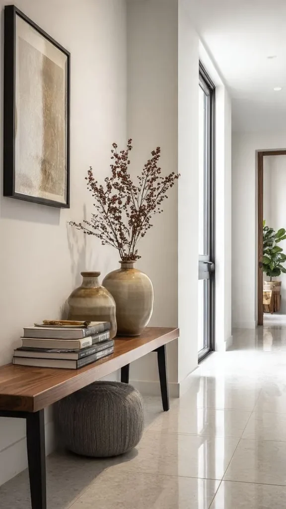10 Hallway Decorating Ideas: You’ll Wish You Tried Earlier 6 Incorporate Functional Furniture