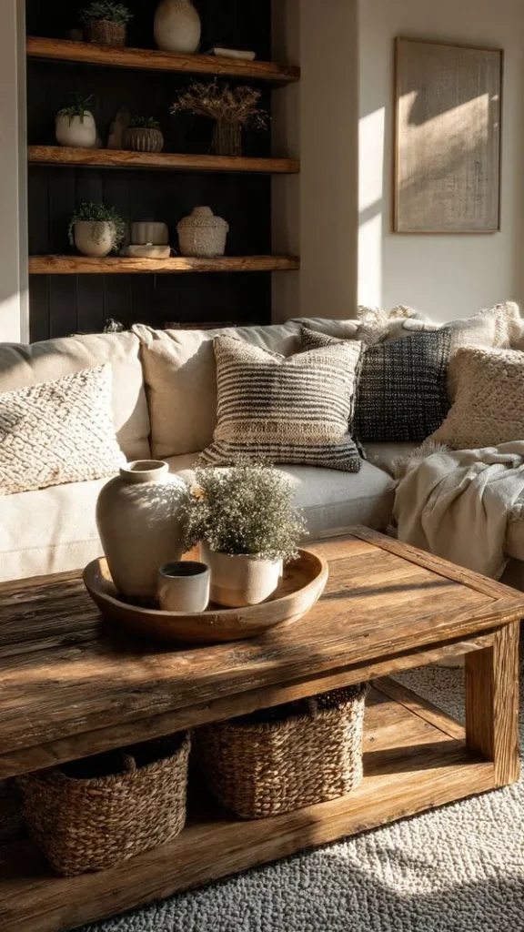 16 Farmhouse Living Room Ideas to Elevate Your Home (Expert Interior Designer Guide) 7 Fireplace as a Focal Point