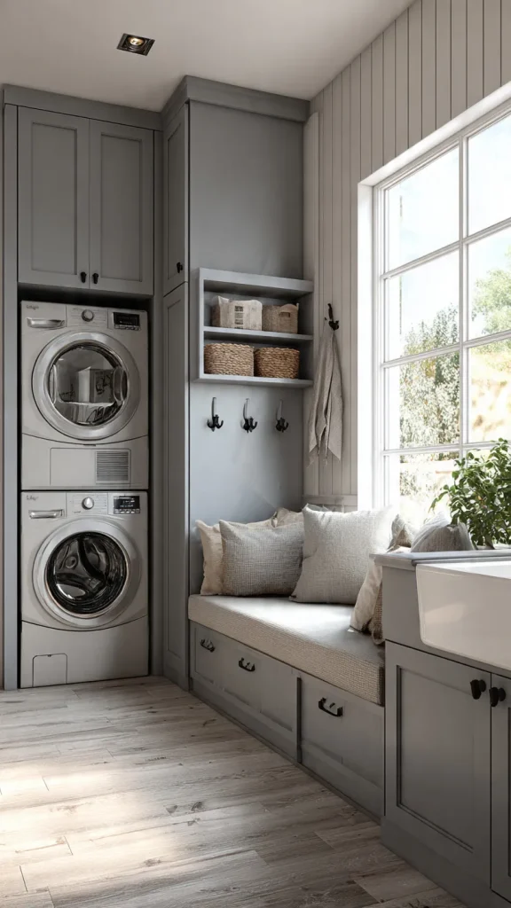 12 Mudroom Ideas Entryway: Stylish, Functional & Space-Saving Designs for Your Home 6 Multi-Functional Mudroom Laundry Combo