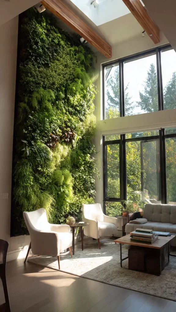14 Wall Decor Ideas to Transform Your Home: Expert Interior Design Guide 10 Vertical living plant wall in modern bright living room