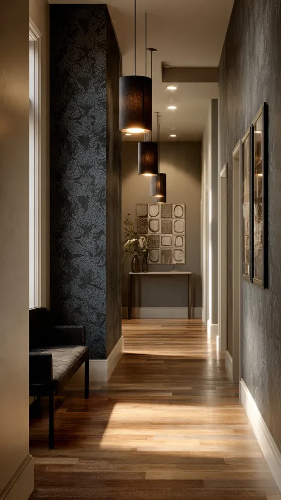 10 Hallway Decorating Ideas: You’ll Wish You Tried Earlier 7 Highlight with Paint or Wallpaper