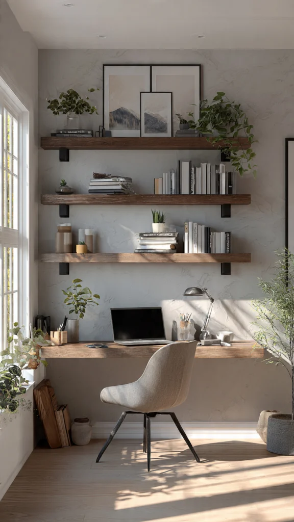 25+ Office Decor Ideas: Modern Office & Home Workspace Inspirations 8 Creative Shelving Ideas