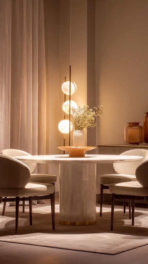 Top 10 Round Dining Table: Modern, Wooden & Stylish Dining Table Ideas 9 Pedestal Round Dining Table