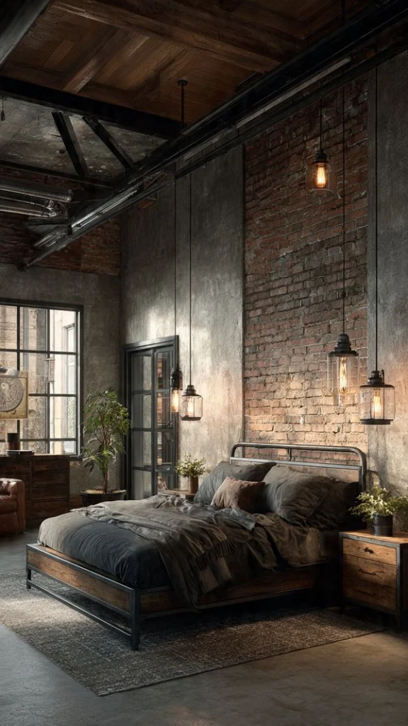 Top 12 Bedroom Inspirations Ideas for a Cozy & Modern Makeover 9 Industrial Loft Bedroom Inspirations Ideas