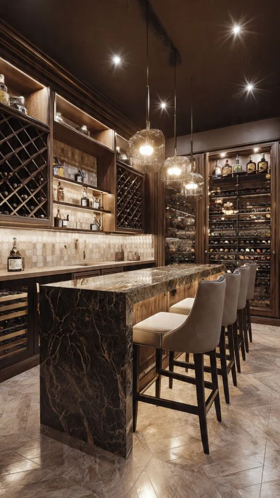 Top 10 Basement Ideas to Transform Your Space into Function, Style & Comfort 9 Wine Cellar and Bar Basement