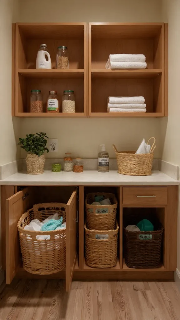 15 Laundry Room Ideas to Transform Your Space (Expert Interior Designer Guide) 10 Open Shelving for Easy Access & Stylish Display