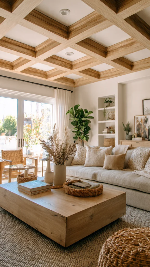 Top 10 Coffered Ceiling Ideas: Modern Designs for Living Room, Kitchen & Bedroom 10 Coffered Ceiling with Hidden Indirect Lighting