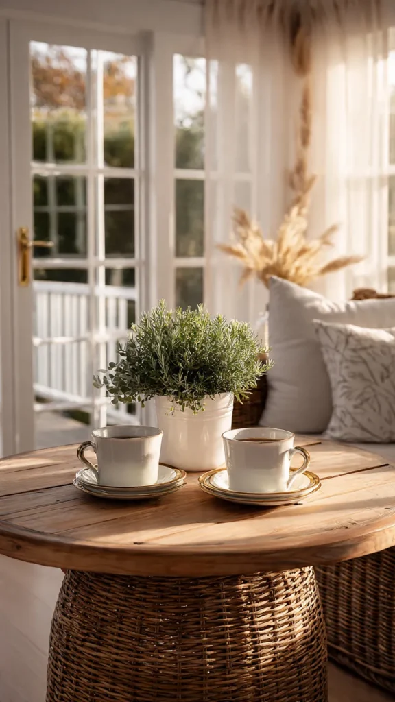 18 Sunroom Decorating Ideas: Transform Your Space into a Sunny Retreat 10 Turn It into a Mini Coffee Lounge