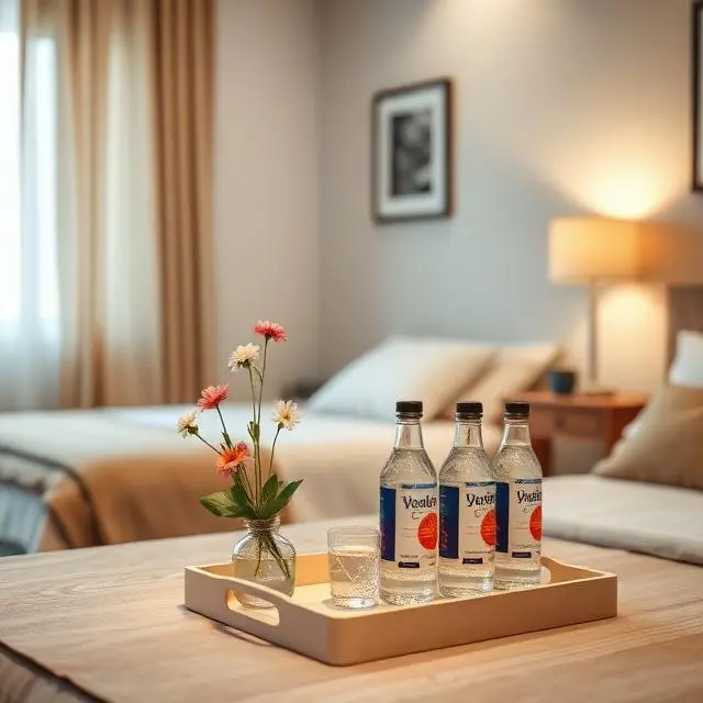 15 Guest Bedroom Ideas: Create a Comfortable and Stylish Space for Your Visitors 8 Guest bedroom with personal touches like flowers, welcome tray, and cozy decor