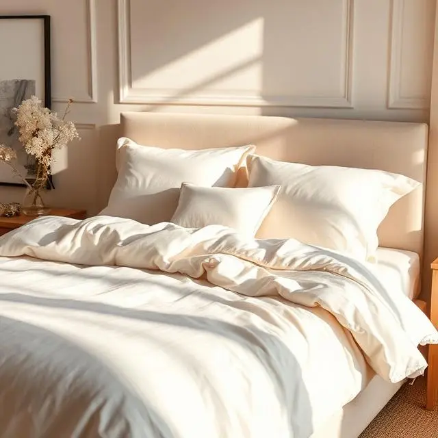 15 Guest Bedroom Ideas: Create a Comfortable and Stylish Space for Your Visitors 9 Luxury guest bedroom bedding with soft sheets, duvet, and decorative pillows