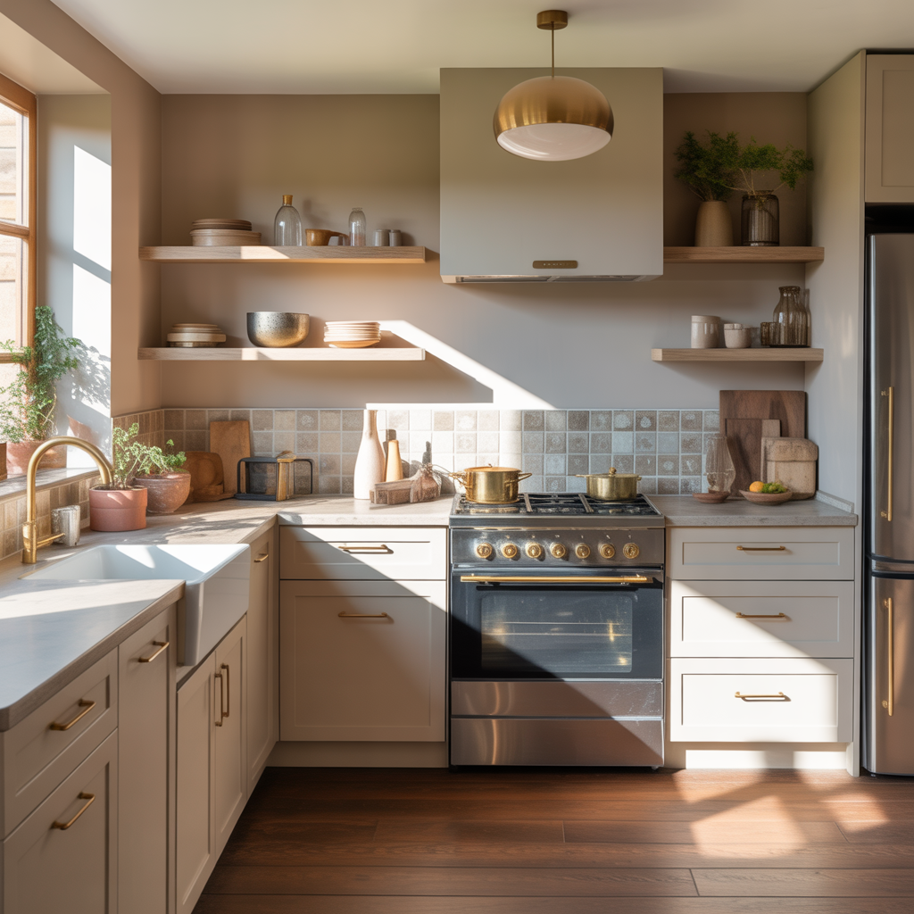 12 Warm Neutral Kitchen Ideas: To Create a Cozy, Timeless Space 4 Modern kitchen with greige walls
