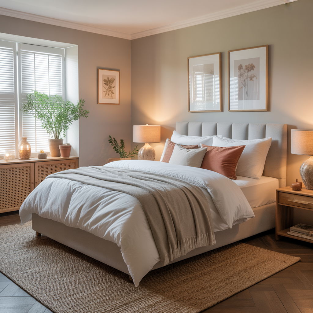 15 Guest Bedroom Ideas: Create a Comfortable and Stylish Space for Your Visitors 3 Plush guest bedroom bed with soft layered bedding for ultimate comfort