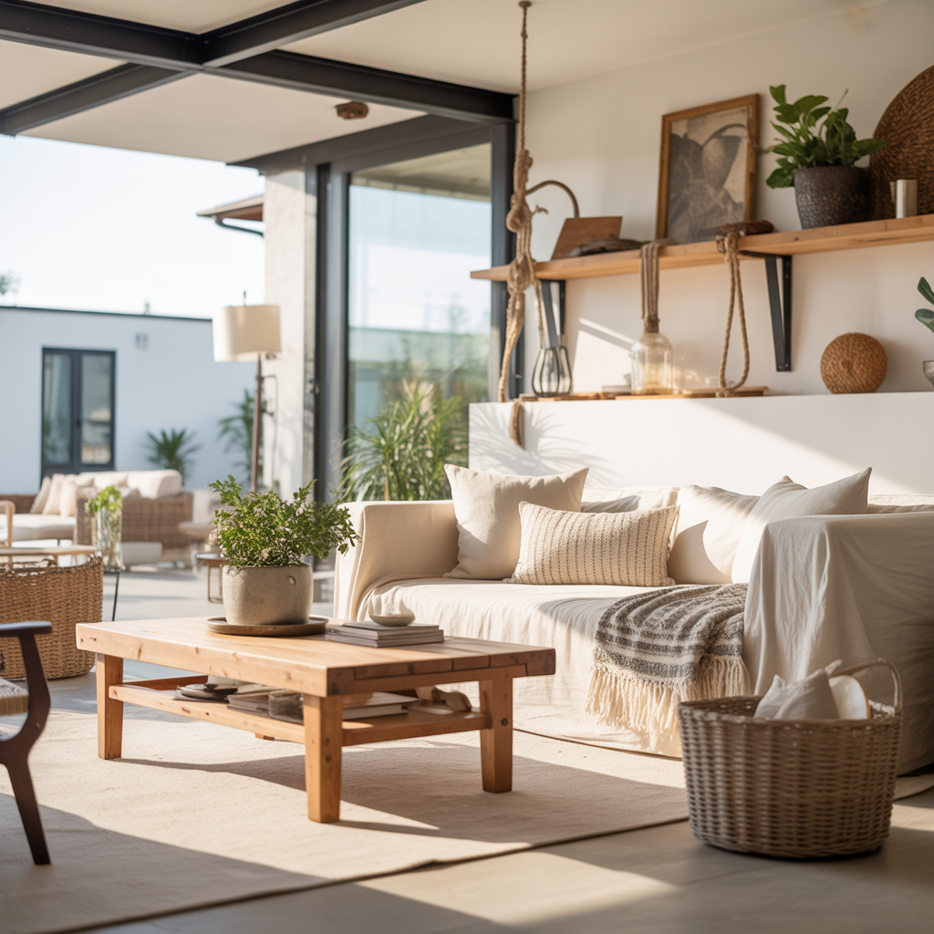 Welcome to Decorillo – Your Ultimate Source for Home Decor Ideas 7 Various modern American home interior styles including minimalist, farmhouse, boho, coastal, and industrial