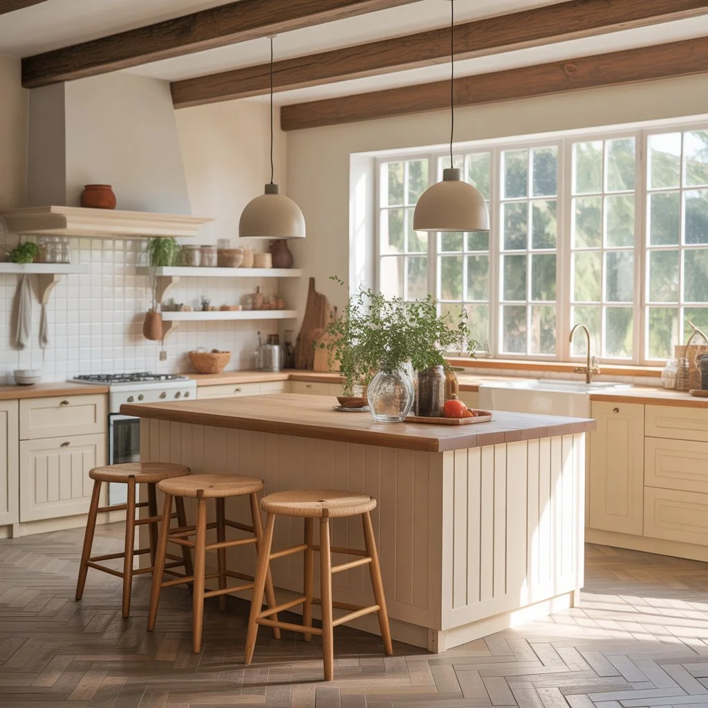 12 Warm Neutral Kitchen Ideas: To Create a Cozy, Timeless Space 14 Warm neutral kitchen island