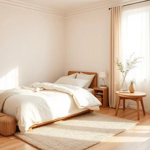 15 Guest Bedroom Ideas: Create a Comfortable and Stylish Space for Your Visitors 15 Guest bedroom with cozy area rug beside bed for warmth and style