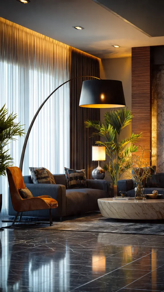 17 Living Room Furniture Ideas to Transform Your Space: Expert Interior Design Guide 20 17 Living Room Furniture Ideas Statement Lighting as Functional Furniture