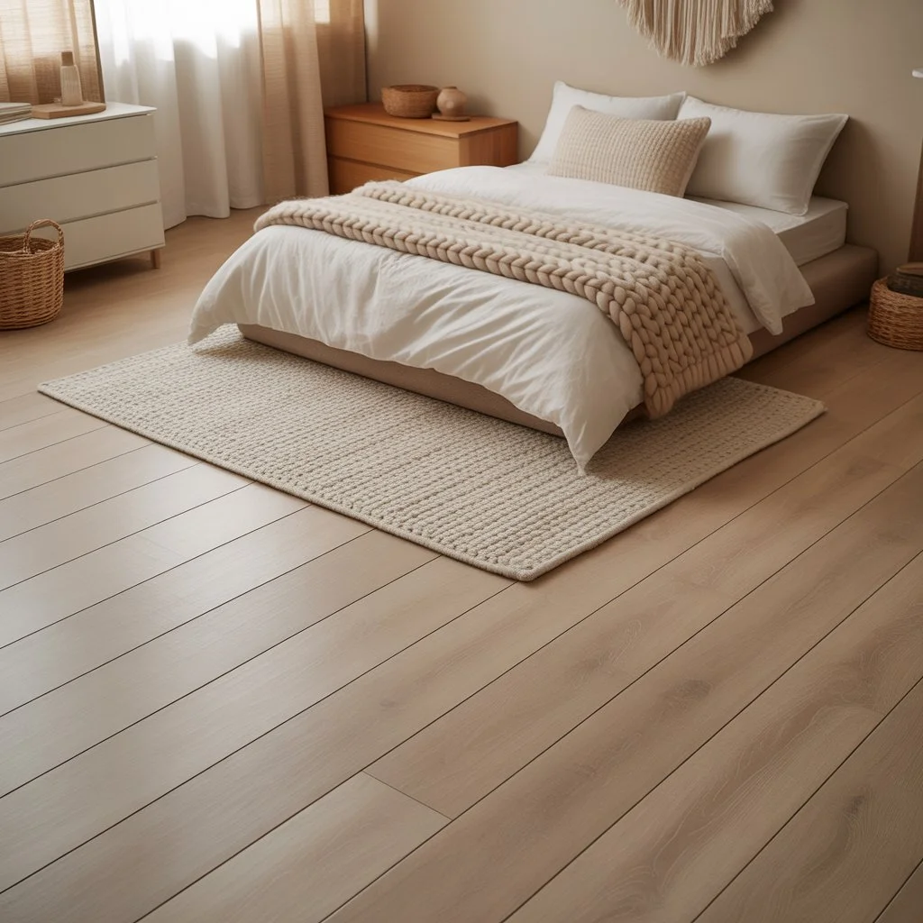 Bedroom Ideas for Small Rooms Cozy: Expert Tips to Create a Warm, Stylish Space 12 Cozy small bedroom with light wood floors and soft area rug under the bed