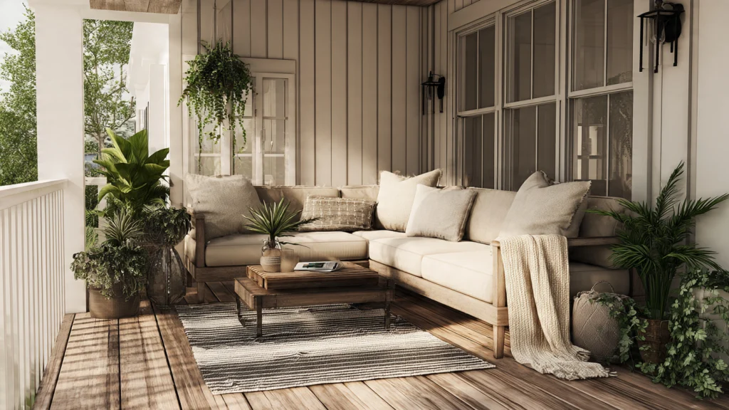 Top 10 Back Porch Ideas to Create a Beautiful, Relaxing Outdoor Space 2 Cozy Seating Back Porch